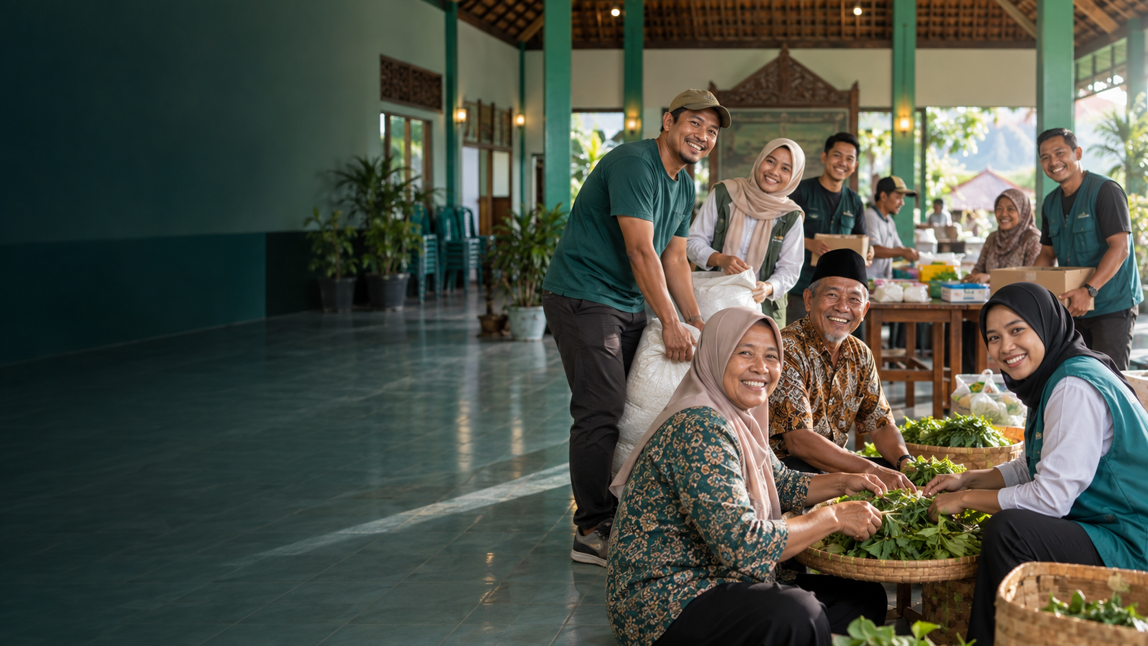 Warga Karangkandri berkegiatan bersama